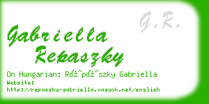 gabriella repaszky business card